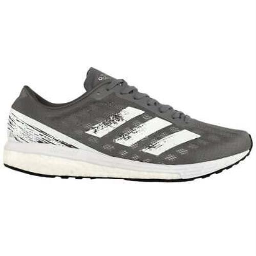 Adidas EG4674 Adizero Boston 9 Mens Running Sneakers Shoes - Grey - Grey