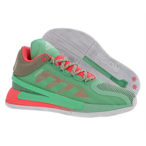 Adidas D Rose 11 Mens Shoes - Prism Mint/Red Zest/Beige , Green Main