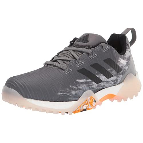 Adidas Men`s Codechaos Spikeless Golf Shoes - Choose Sz/col Grey Four/Core Black/Orange Rush