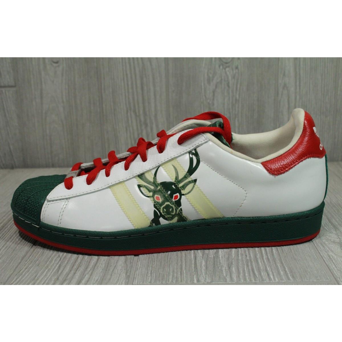 Vintage Adidas Superstar 1 Milwaukee Bucks Nba Shoes 2006 Sz 12 Oss