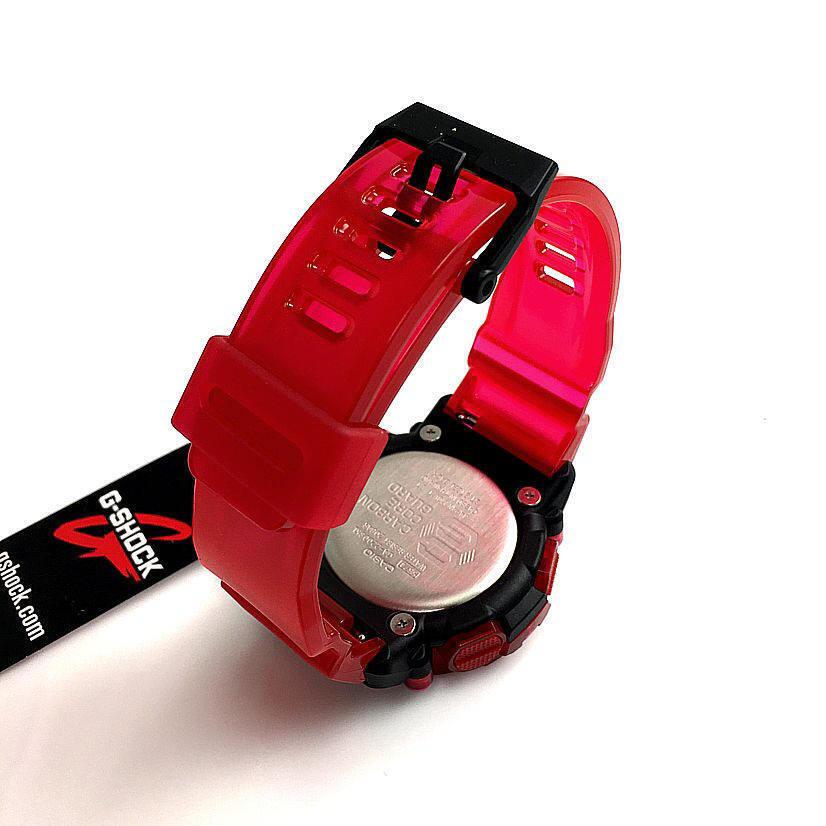 Casio G-shock Carbon Core Guard Clear Red Digital Analog Watch GA2200SKL-4A