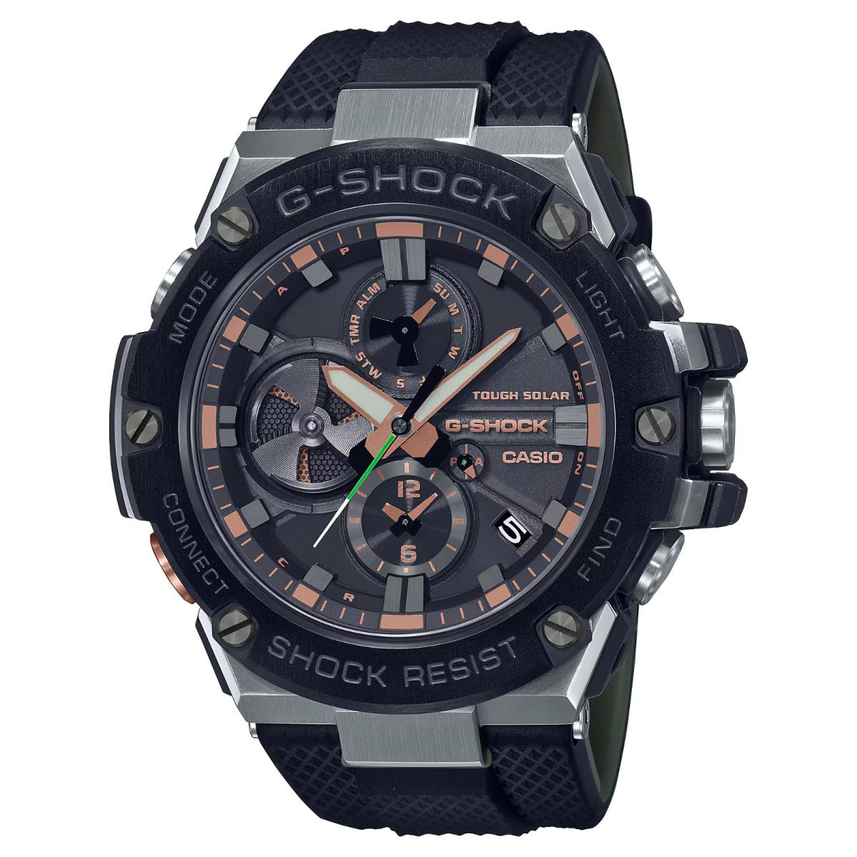 Casio G-shock G-steel GST-B100 Series Black Resin Watch GSTB100GA-1A