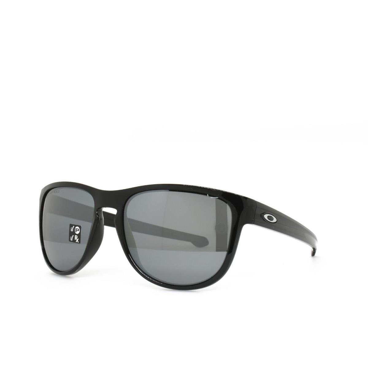 Oakley Sunglasses Sliver R 9342-1657 Polished Black Iridium Polarized - Black Frame, Black Lens