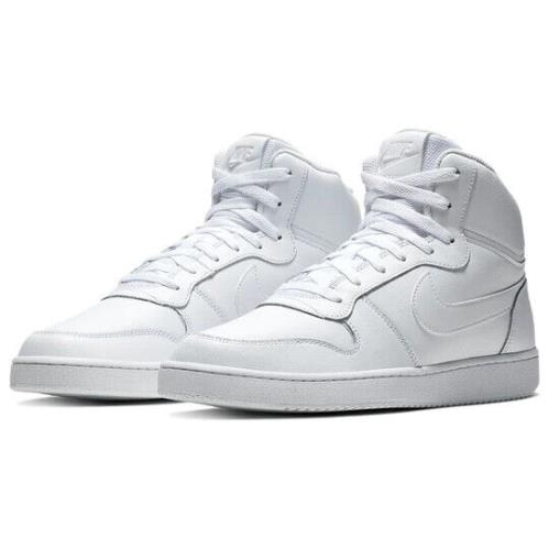 Nike Men`s Ebernon Mid Shoes AQ1773 100 - White/white/white