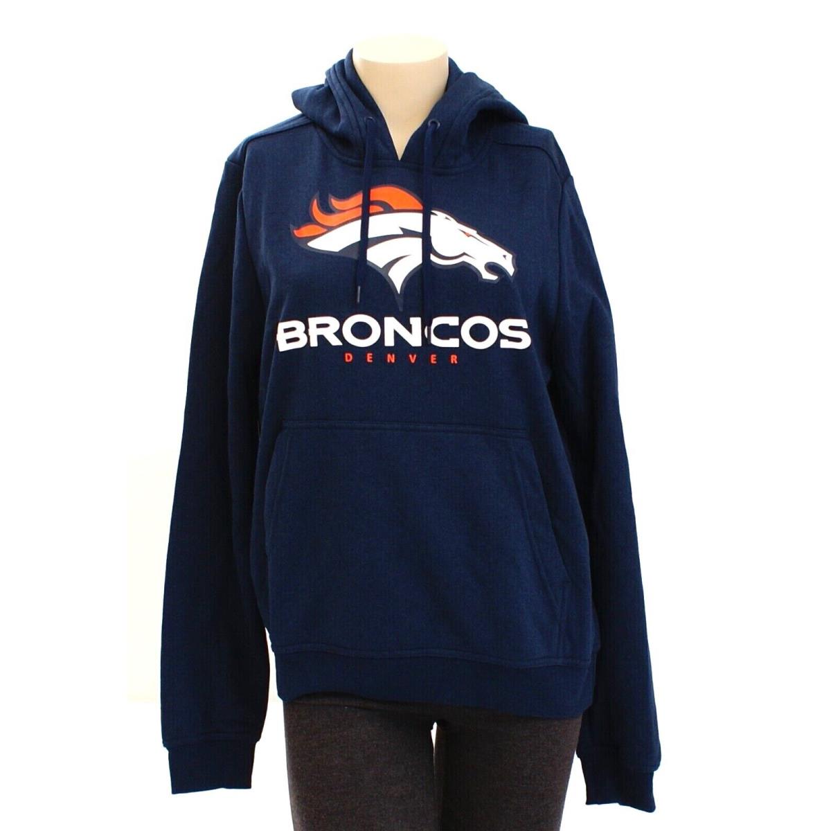 Nike Nfl Denver Broncos Blue Hooded Sweatshirt Hoodie Women`s M