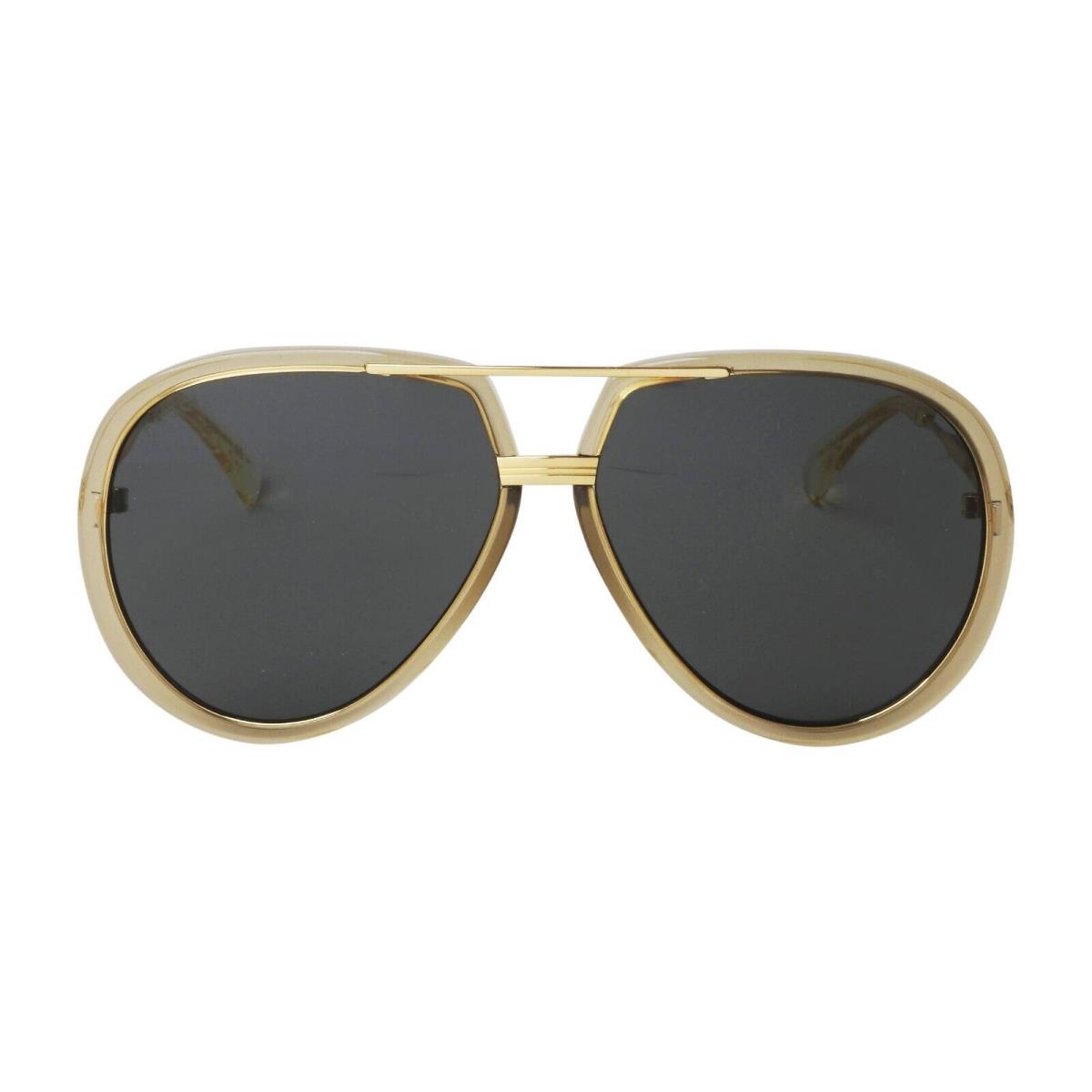 Gucci GG0904S-003 Yellow Gold Frame / Green Lens Sunglasses