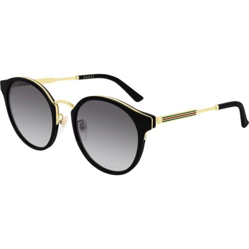 Gucci GG0588SK 001 Black Gold Frame / Gray Gradient Sunglasses