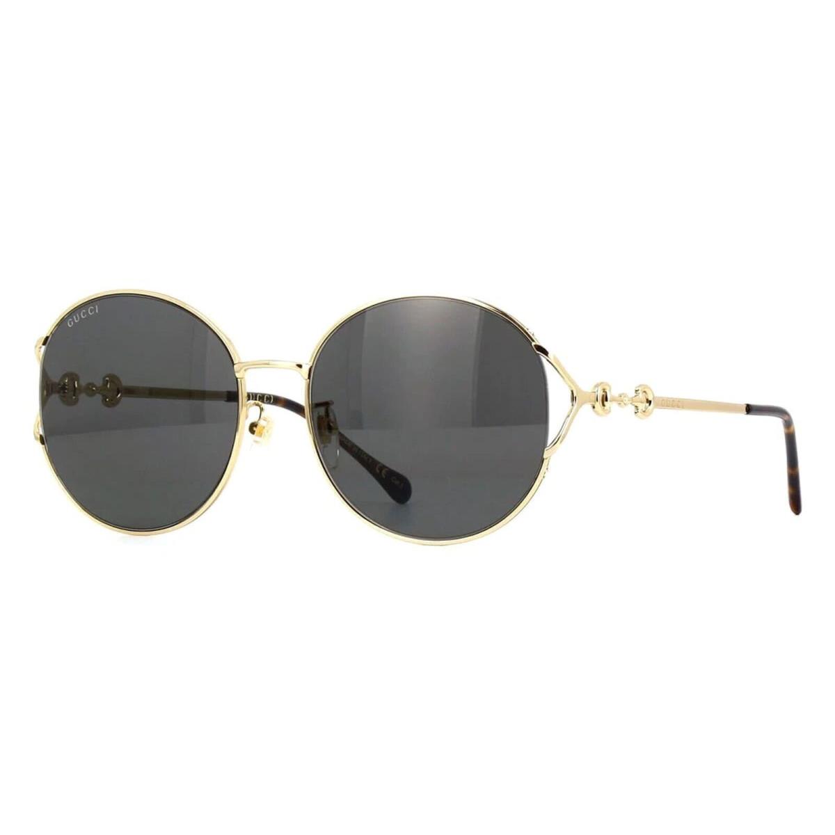 Gucci GG1017SK 001 Women`s Gold Frame / Grey Lens Sunglasses