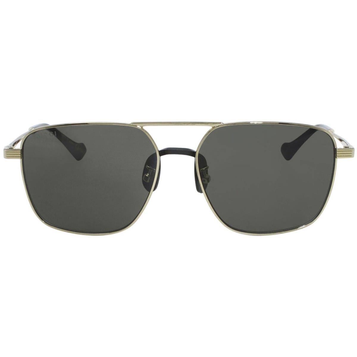 Gucci GG0743S-001 Gold Frame / Gray Lens Sunglasses