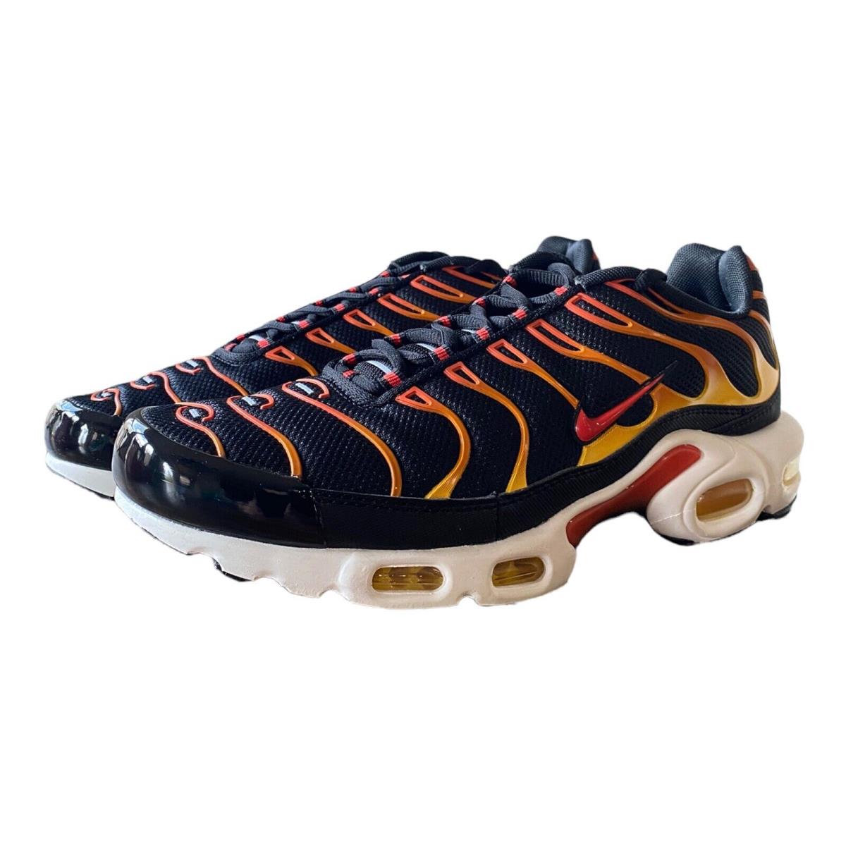 Nike Air Max Plus `reverse Sunset` Black Yellow Red Shoes DC6094-001 Mens Size 9 - Black