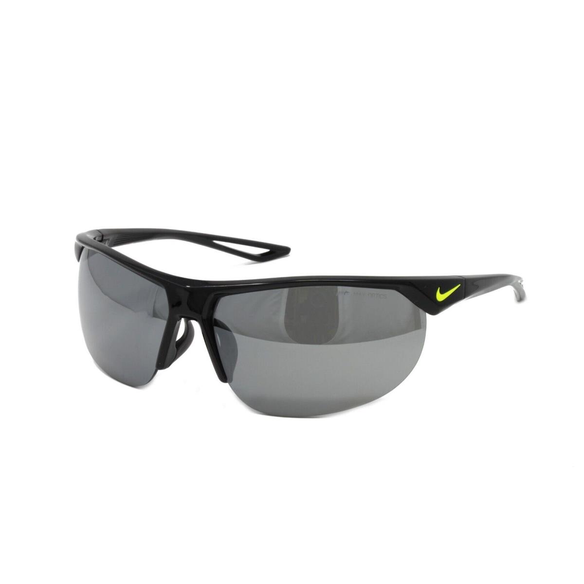 Nike Sunglasses Cross Trainer EV0937 001 Black Volt 67mm Grey Mirror Lens