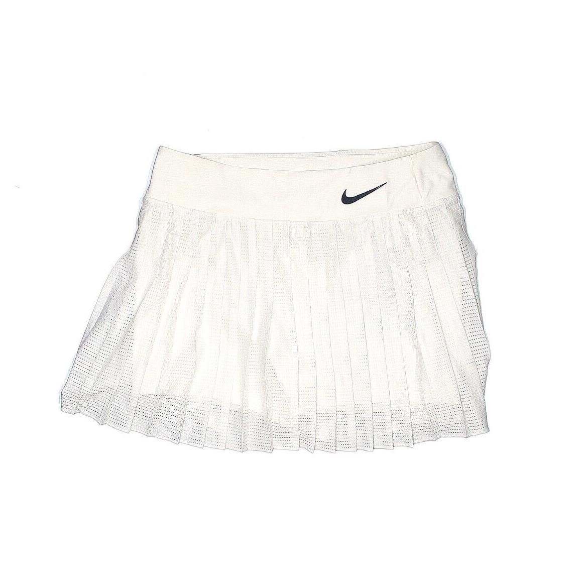 Nike Women`s Premier Pleated Victory Skirt White SZ Small 728779