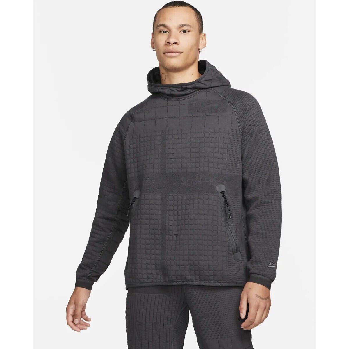 Men`s Nike Therma-fit Adv Tech Pack Engineered Pullover M Gray Hoodie Dm5522
