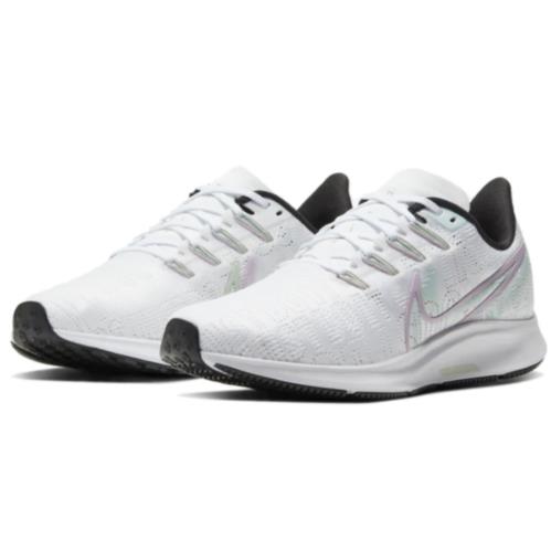 Nike Air Zoom Pegasus 36 Premium Women`s Size 12 White Lilac Black BQ5403 100 - White