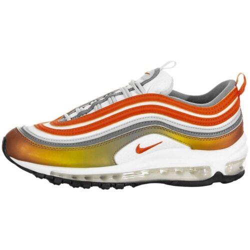 Nike Air Max 97 SE Orange/white Running Training Shoes Kids CT9637-900 4Y - Orange