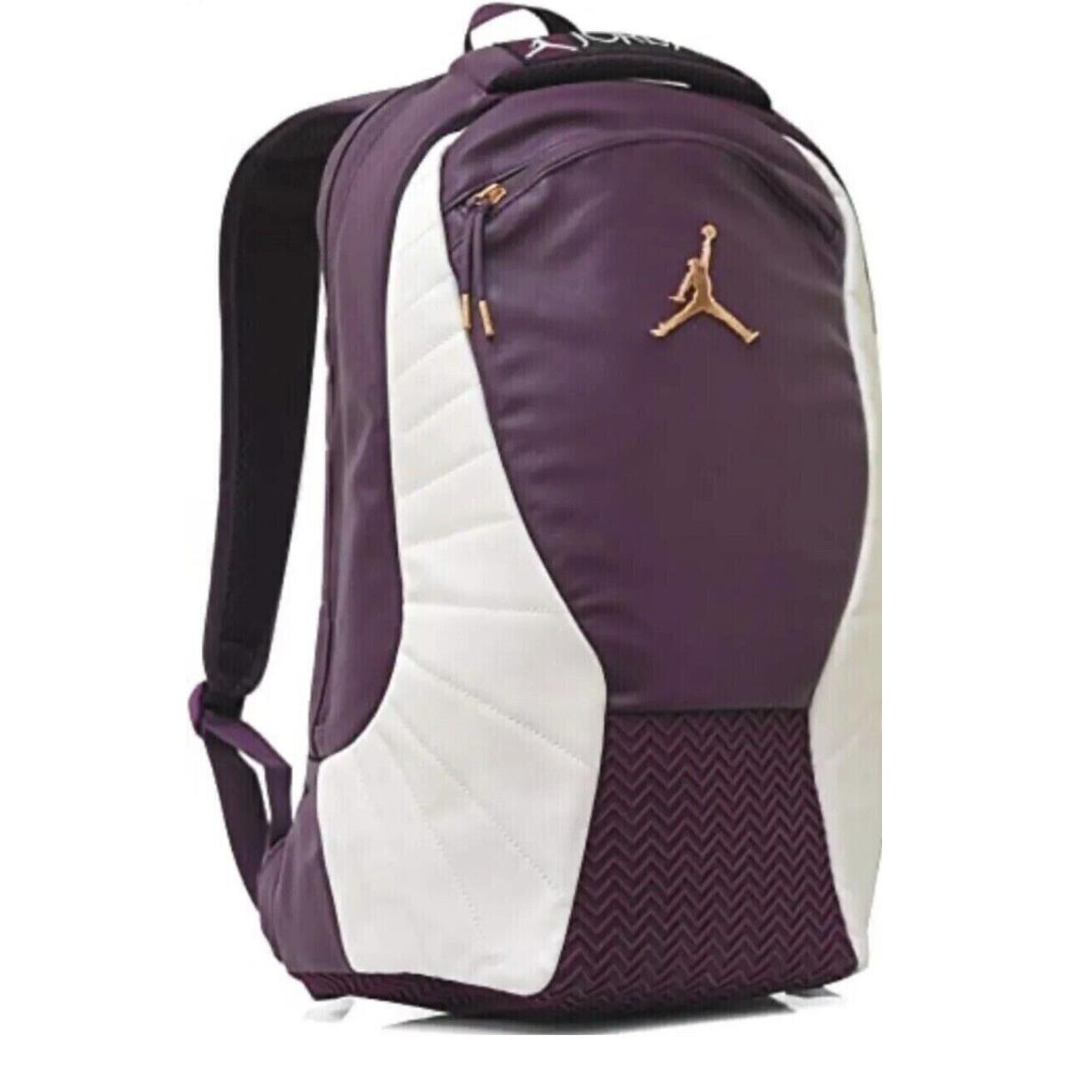 Nike Air Jordan 12 Xii Retro Backpack Bag Bordeaux Red White Gold 9A1773-P3D