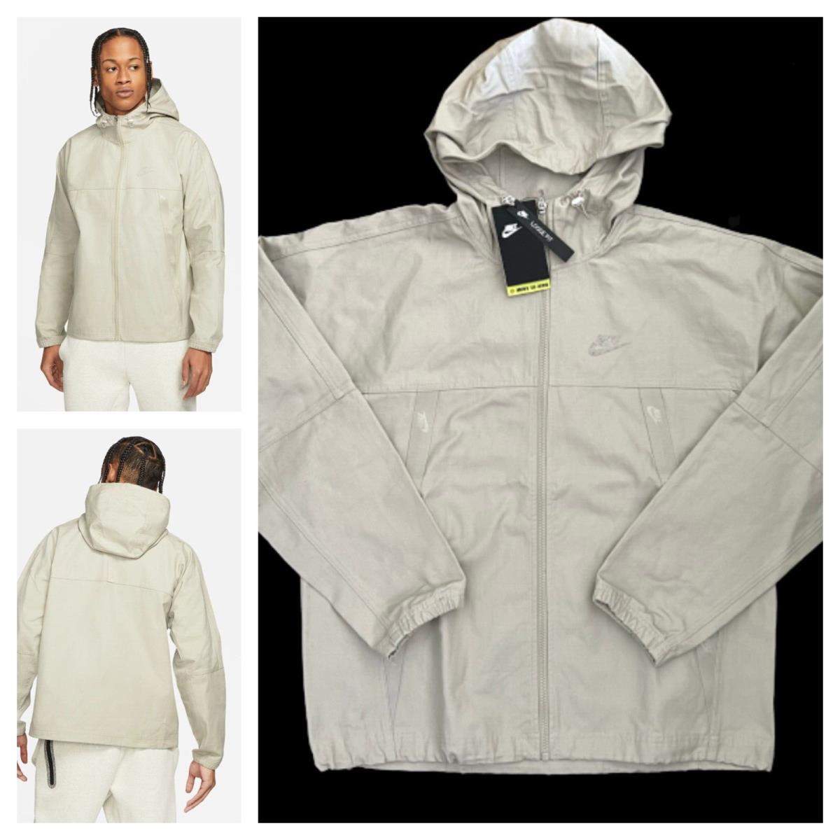 Nike Sportswear Canvas Men`s Sz M Hooded Full Zip Jacket DC8087-230