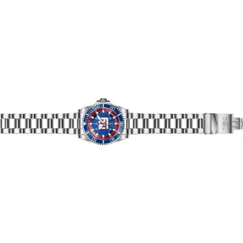 Invicta watch NFL - Blue Dial, Silver-tone Band, Blue Bezel