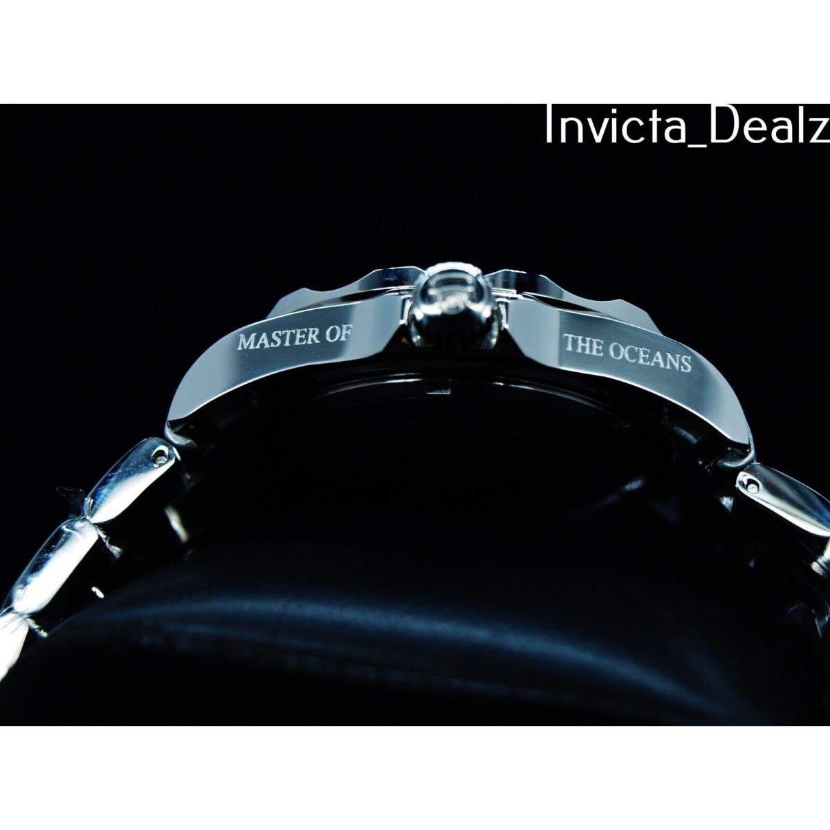 Invicta watch Pro Diver - Black Dial, Silver Band, Silver Bezel