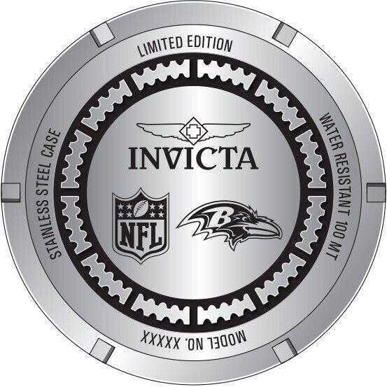 Invicta watch NFL - Purple Dial, Purple Band, Gold Bezel