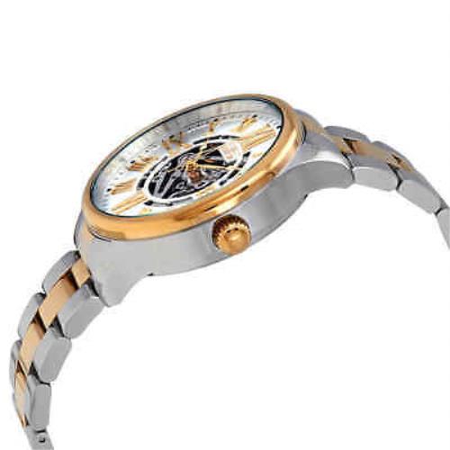 Invicta watch Objet Art - Silver (Skeleton Center) Dial, Two-tone (Silver-tone and Yellow Gold-tone) Band