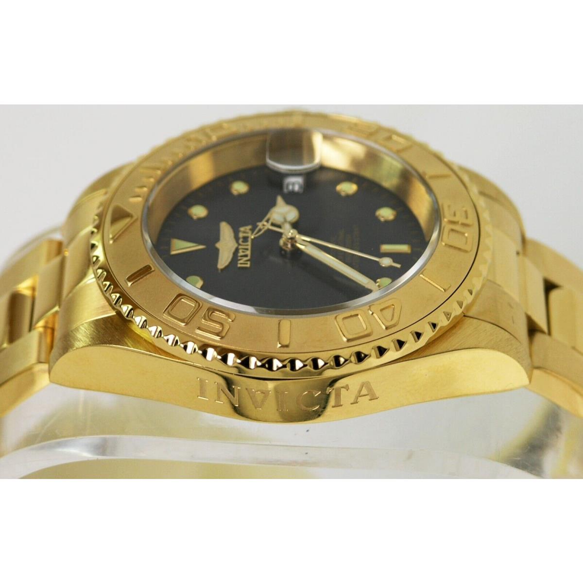 Invicta watch Pro Diver - Gray Dial, Gold Band, Gold Bezel