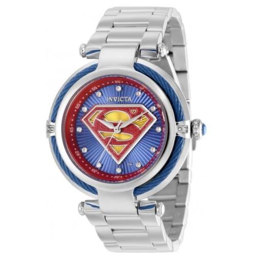 Invicta DC Comics Superman Ladies 40mm Limited Edition Crystals Dial Watch 36954