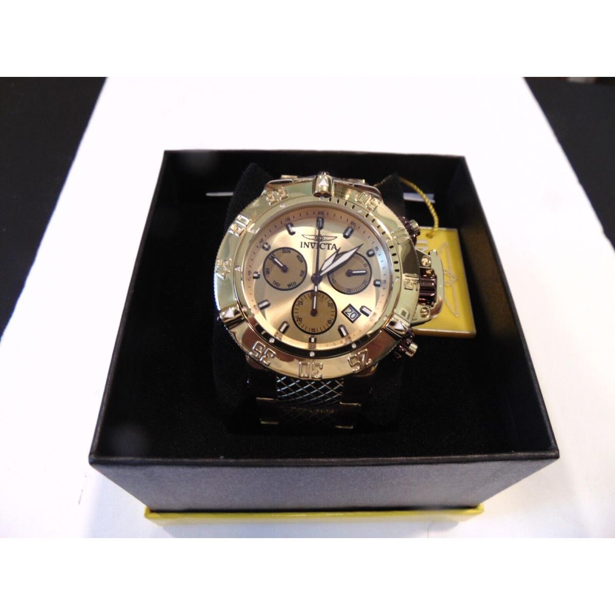 Invicta watch Subaqua Noma III - Champagne Dial, Gold Band, Gold Bezel
