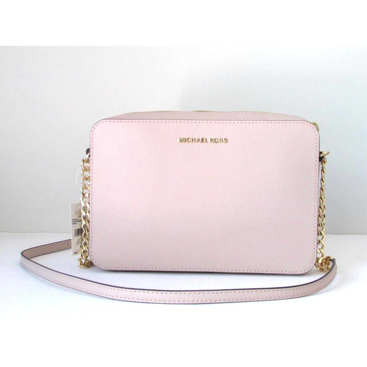 Michael Kors Jet Set East West Crossbody Shoulder Bag - Exterior: Soft Pink