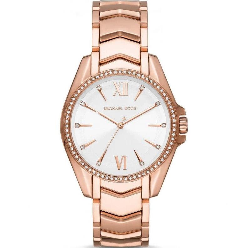 Michael Kors Whitney Stainless Steel Watch with Glitz Accents MK6694