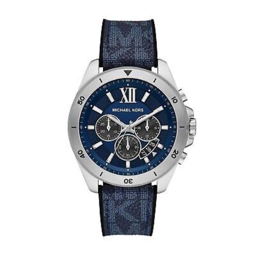 Michael Kors MK8923 Brecken Chronograph Sport Leather Watch Men Fashion Watches