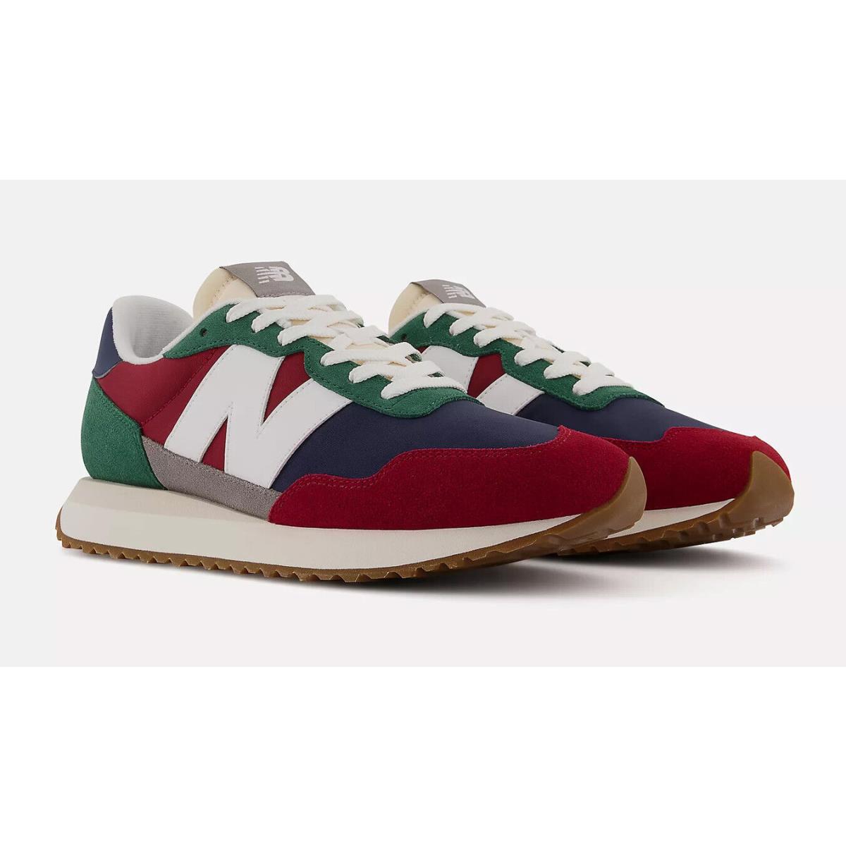 New Balance 237 MS237EA Men`s Red/green/navy Blue Running Sneaker Shoes LB602