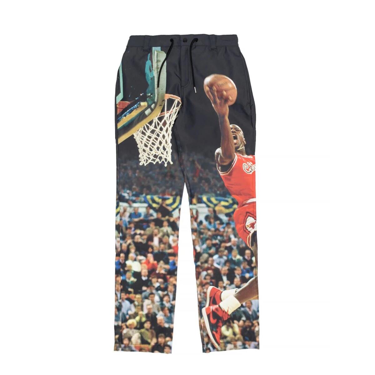 Nike Air Jordan Flight Heritage Pants Black Jordan 1 Bred DJ0182-010 Men`s 30-40