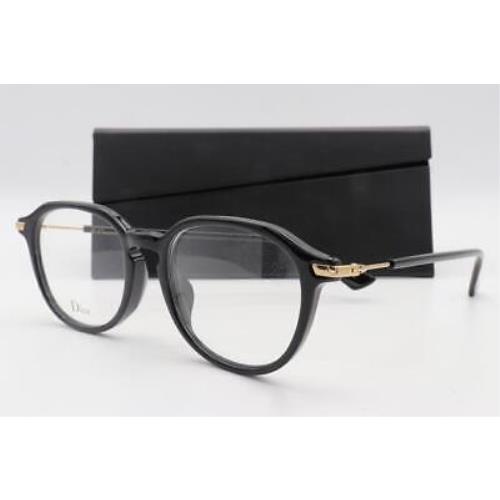 Christian Dior Essence 17F Eyeglasses Black Gold 807 53mm