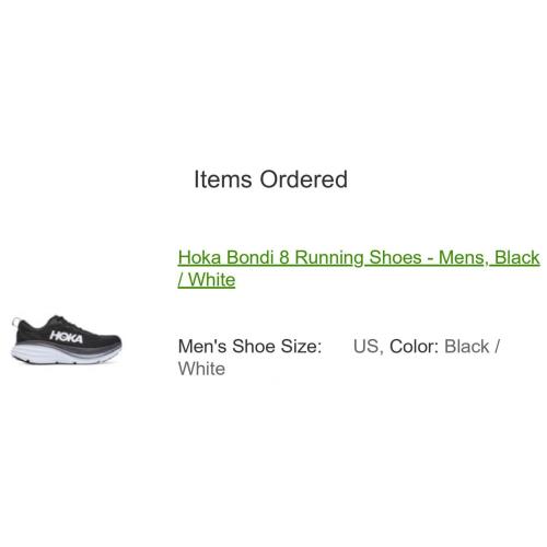 Hoka shoes ONE ONE Bondi - Black 6