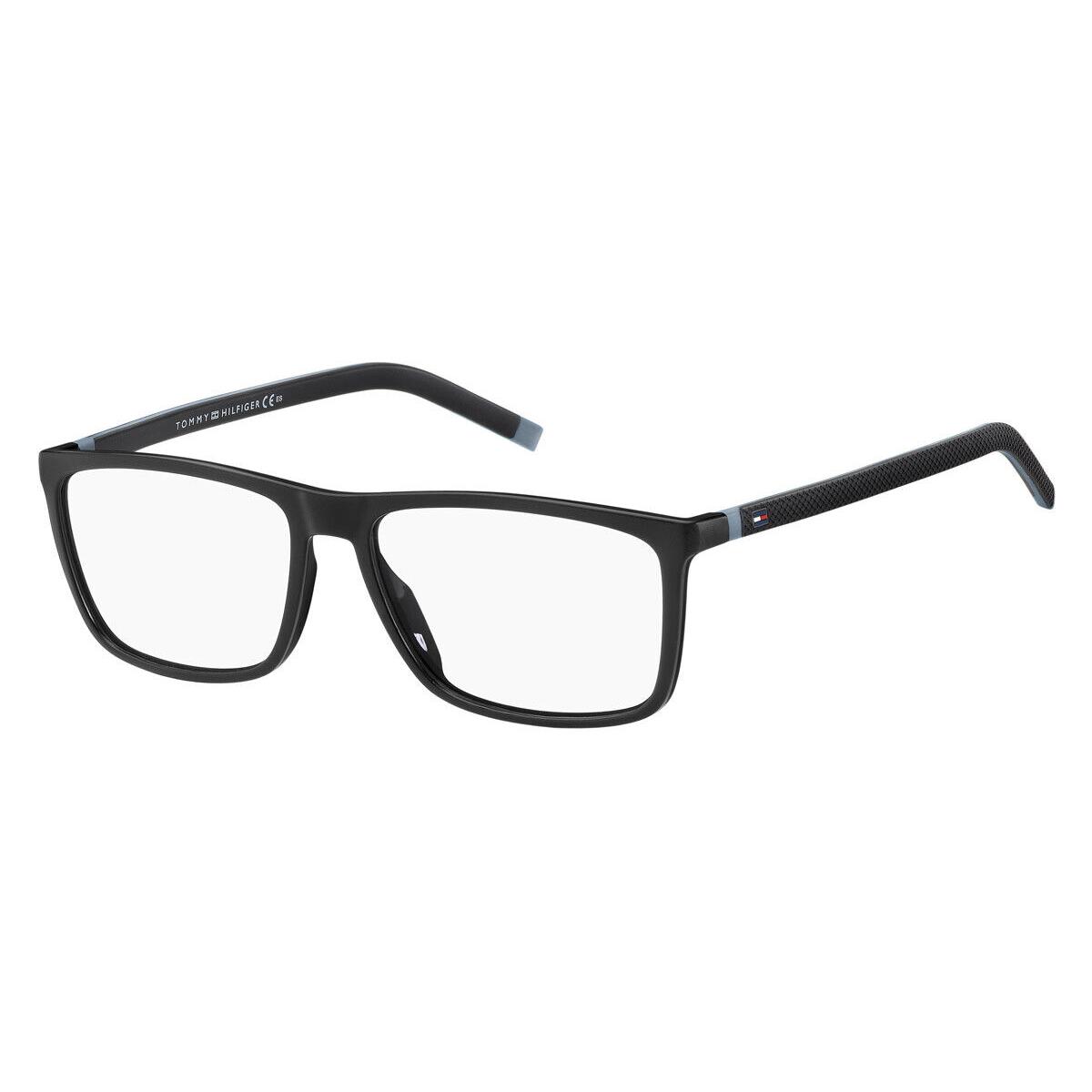 Tommy Hilfiger 1742 Eyeglasses 008A Black Gray Rectangle 56mm