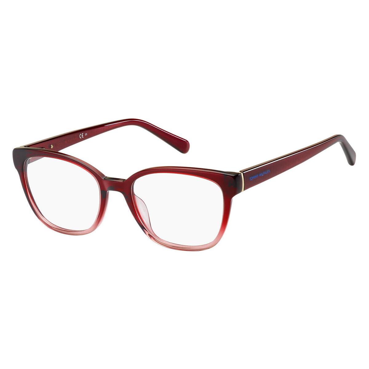 Tommy Hilfiger 1840 Eyeglasses Women 0C9A Red Square 52mm