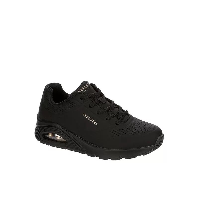 Skechers Air Uno Pop of Sunshine Low Top Women`s Casual Fashion Shoes Sneaker Black