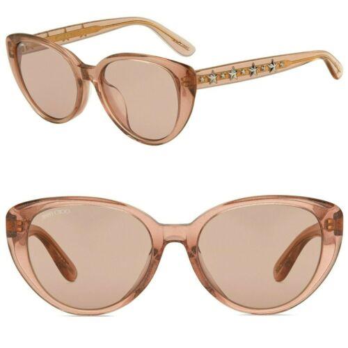 Jimmy Choo Elsie/f/s W662S Womens 54mm Cat Eye Sunglasses Pink Glitter - Italy