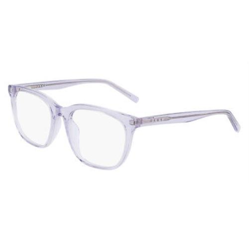 Dkny DK5040 Eyeglasses Women Crystal Slate Lilac Square 53mm - Frame: Crystal Slate Lilac, Lens: Demo