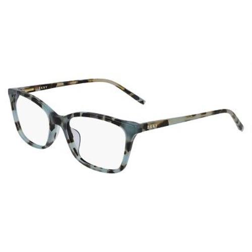 Dkny DK5013 Eyeglasses Women Rectangle Teal Tortoise 52mm
