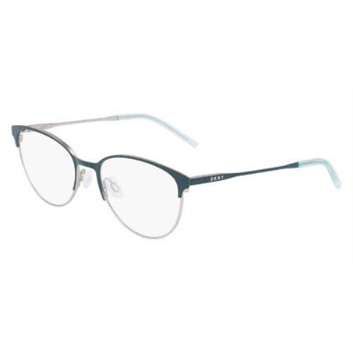 Dkny DK1030 Eyeglasses Women Teal/silver Cat Eye 52mm