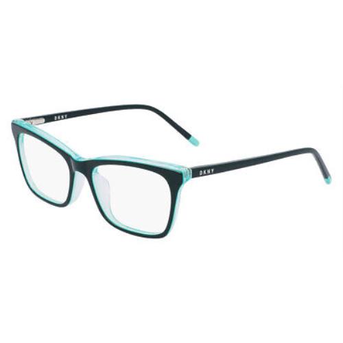 Dkny DK5046 Eyeglasses Women Emerald/aqua Rectangle 51mm