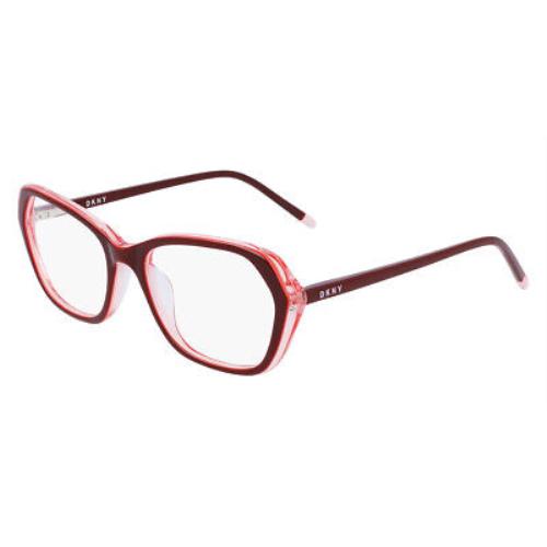 Dkny DK5047 Eyeglasses Women Burgundy/coral Square 52mm