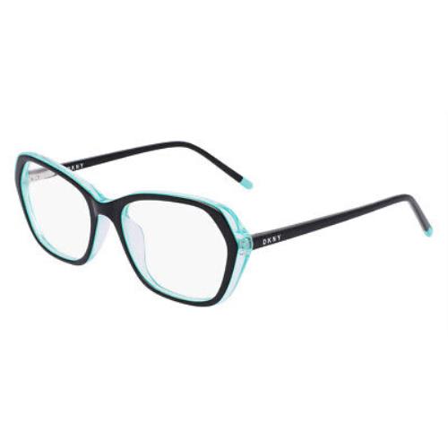 Dkny DK5047 Eyeglasses Women Black/aqua Square 52mm