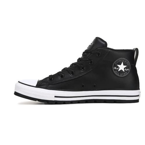 Converse Chuck Taylor hi Top Athletic Sneakers Leather Boot Lugged Black