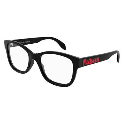 Alexander Mcqueen AM0350O Men Eyeglasses Black Rectangle 52mm