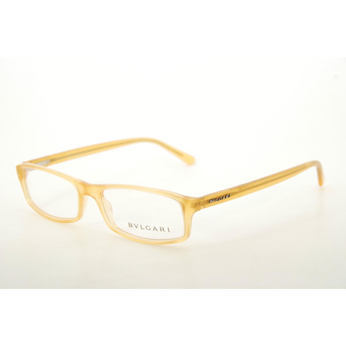 Bvlgari 3003 854 Transparent Honey 54mm Frames Eyeglasses Italy RX