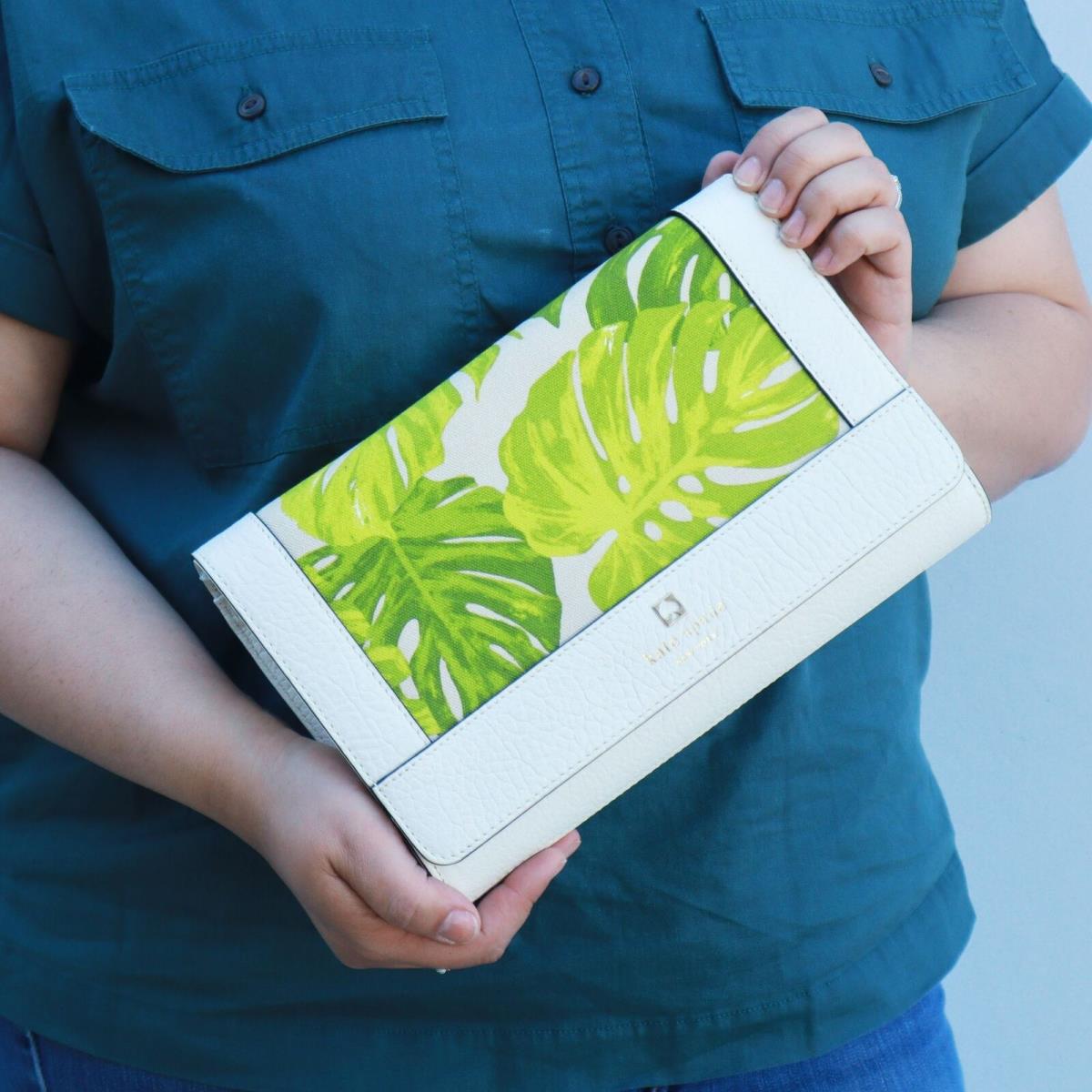 Kate Spade Leaf Print Clutch Shoulder Bag Limited Edition