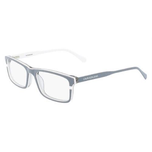 Calvin Klein CKJ20640 Eyeglasses Men Gray/white Rectangle 54